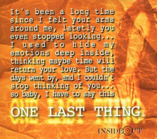 One Last Thing